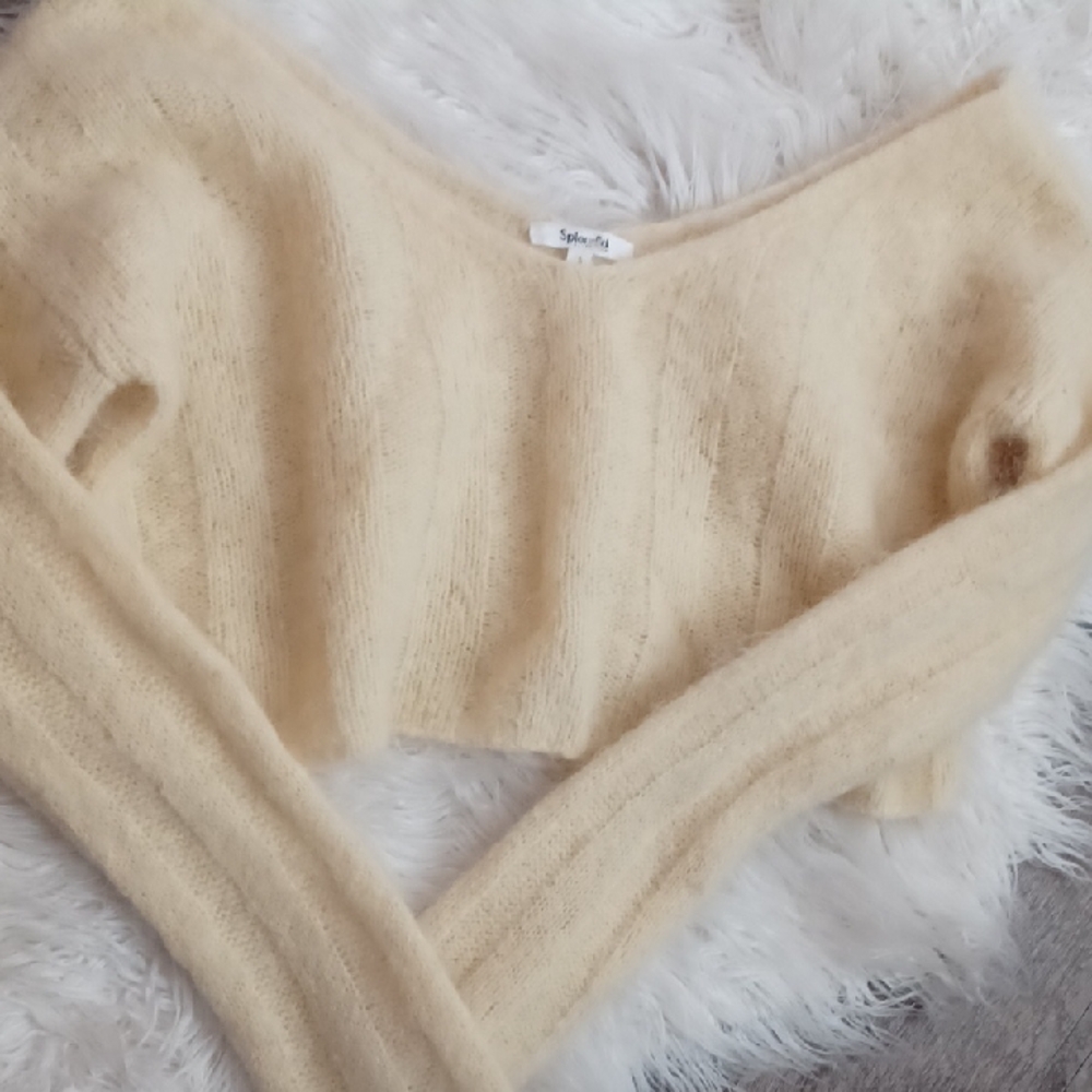 Splendid Crop Top Sweater